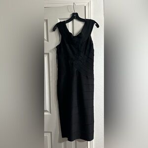 Tadashi Shoji Black Bandage Dress - Vintage